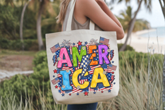 Retro America Thunder PNG T-Shirt|4th of July PNG Sublimatio Product Image 5
