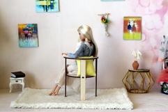 Miniature simple chair laser cut download file dollhouse fur Product Image 10