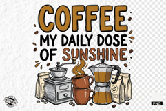Summer Coffee PNG Sublimation Product Image 1