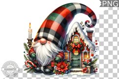 Christmas Gnome Sublimation - Clipart PNG Design Product Image 1