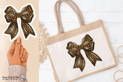 Leopard Bow PNG Chic Animal Print Fashion Ribbon Design Product Image 11