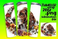 Artistic Pup: Sublimation Dog Tumbler 20oz Product Image 1