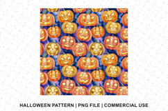 Halloween Pumpkin Pattern Png | Sublimation | Digital Paper Product Image 1