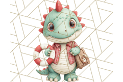 Dinosaur Costume Clipart, Cute Dinos in Halloween Outfits Product Image 2