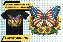 American Butterfly Flag Design Product Image 1