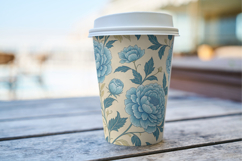 Blue Green Vintage Floral Pattern, Seamless Pattern Product Image 8