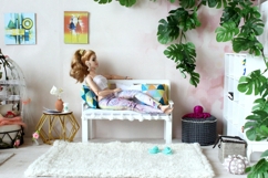 Miniature sofa 1:6 scale digital file. Dollhouse furniture Product Image 10
