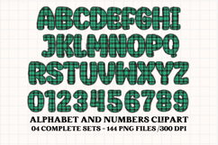 Christmas Alphabet png clipart, christmas letters doodle Product Image 4