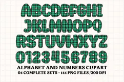 Christmas Alphabet png clipart, christmas letters doodle Product Image 4