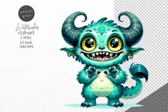 Monster clipart, Halloween clipart, Kids clipart Product Image 1