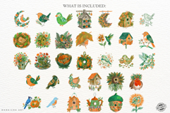 Secret Birds Houses Clipart Product Image 4