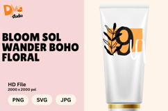 Bloom Sol Wander Boho Floral Monogram Product Image 1