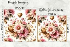 Vintage Floral Lunch Bag Design | Baroque Flowers Lunch Bag Product Image 2
