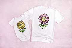 10 Flower Floral Cartoon Clipart Illustrations SVG PNG Product Image 2