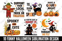10 Funny Halloween Sublimation Design Product Image 1