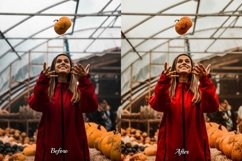 A spooky Halloween-themed photograph enhanced with Ghostly Lightroom Presets. Vibrant orange and black tones, eerie atmosphere, &amp; professional-grade effects create a captivating and moody image perfect for autumn photography and seasonal inspiration