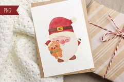 Christmas gnome watercolor kawaii clipart Happy new year Product Image 10