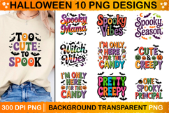 Halloween PNG Sublimation design Bundle Product Image 1
