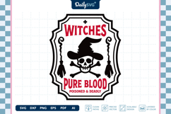 Halloween Poison Label SVG Vintage Apothecary Cut File Product Image 1