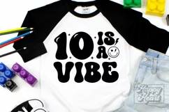 10 Is A Vibe SVG - 10th Birthday Retro - Ten Birthday Boy Product Image 3