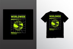Worldwide writing design, suitable for screen printing Product Image 1