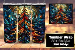 20oz Xmas Glass Pattern Sublimation Product Image 1