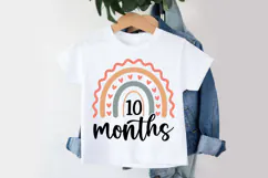 10 Months SVG | Baby Milestone SVG | Baby SVG | Newborn SVG Product Image 3