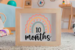 10 Months SVG | Baby Milestone SVG | Baby SVG | Newborn SVG Product Image 4