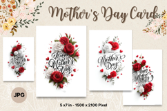 Mother&#039;s Day Card Happy MOM flower Printable Gift Card_10 Product Image 1