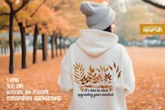 Autumn Floral Motivational Quotes Sublimation 10 Product Image 2