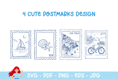 Summer Italy postmark, mail delivery stamps Product Image 1