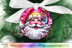 Santa Claus Ornament Bundle, Christmas Ornament Sublimation Product Image 2
