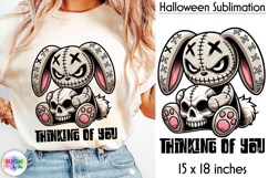 Halloween Sublimation Bundle, Creepy Voodoo Bunny Prints Product Image 14