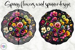 Spring Flowers Wind Spinner | Wildflowers Wind Spinner Print Product Image 1