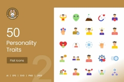 Personality Traits Flat Multicolor Icons Product Image 1