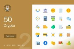 Crypto Flat Multicolor Icons Product Image 1