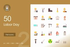 Labor Day Flat Multicolor Icons Product Image 1