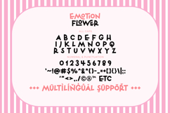 Emotion Flower - All Caps Cute Display Font Product Image 10