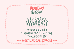 Holiday Snow - Cute Display Ligature Font Product Image 10