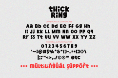 Thick Ring - Cute Mixed Bold Font Product Image 10