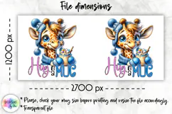 Cute Winter Animals Mag Wrap, Hot Cocoa Mug Wrap PNG Product Image 2