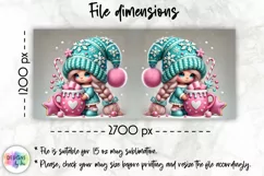 Christmas Coffee Mug Wrap, Christmas Baby Gnome, Cute Doll Product Image 2
