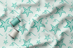 Modern Coastal Shell Seamless Patterns, Nautical Pattern Product Image 2