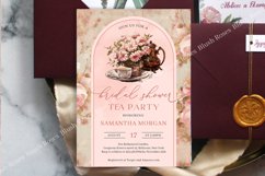 Vintage Shabby Chic blush floral Bridal Tea Party PSD, ZD164 Product Image 3