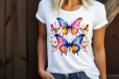 Butterfly Sublimation | Watercolour Colourful Butterfly PNG Product Image 2