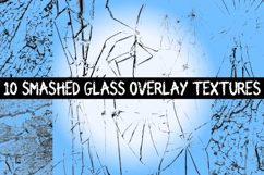 10 smashed glass overlay textures by Squeeb Creative 