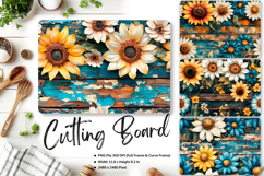 Sunflower Cutting Board Kitchen Chopping Board Sublimation10 Product Image 1