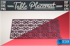 Table Placemat Laser Cut SVG | Home Decor Laser Cut Product Image 1