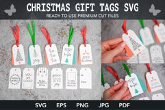 20 Christmas Gift Tags SVG files, tags for presents,New Year Product Image 4