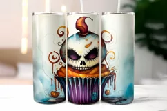 Voodoo Doll Cupcake Tumbler Wrap | Creepy Halloween Creature Product Image 2